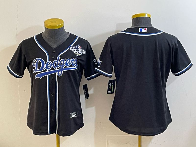 Youth 2026 Los Angeles Dodgers Blank Black Game Nike MLB Jersey style 005->youth mlb jersey->Youth Jersey